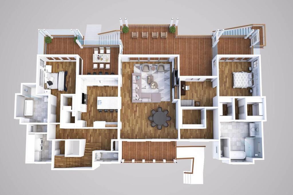 New Waterfront Home With Deep Water Dock 아일오브팜 외부 사진